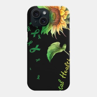 Mental Health Awareness Sunflower Phone Case