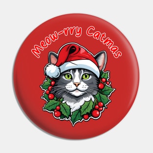 Meow-rry Catmas Coolness ltr Pin