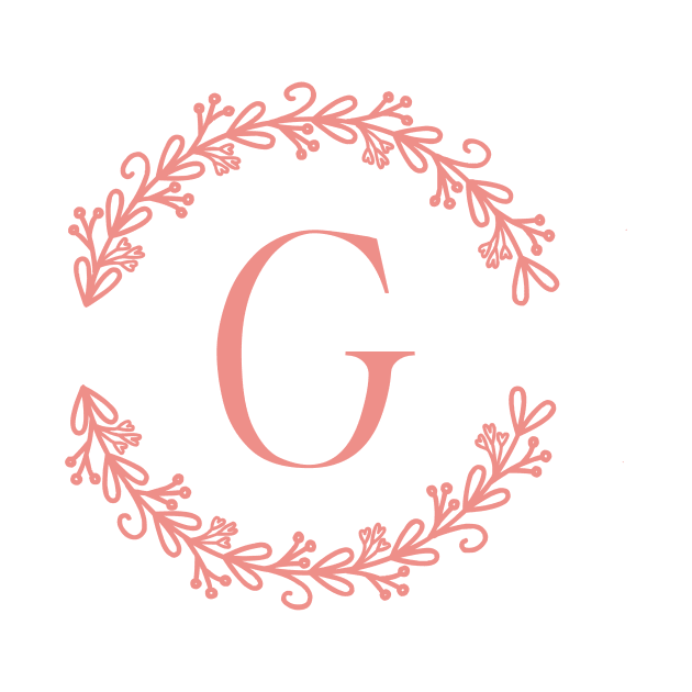 Pink Monogram- Letter G by RosegoldDreams