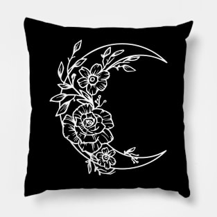 Floral Moon Pillow