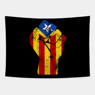 Free Catalonia Independence Protest Tapestry