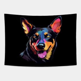 Australian Kelpie Smiling Tapestry