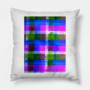 Painted Plaid Pillow