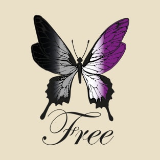 freedom butterfly asexual art T-Shirt