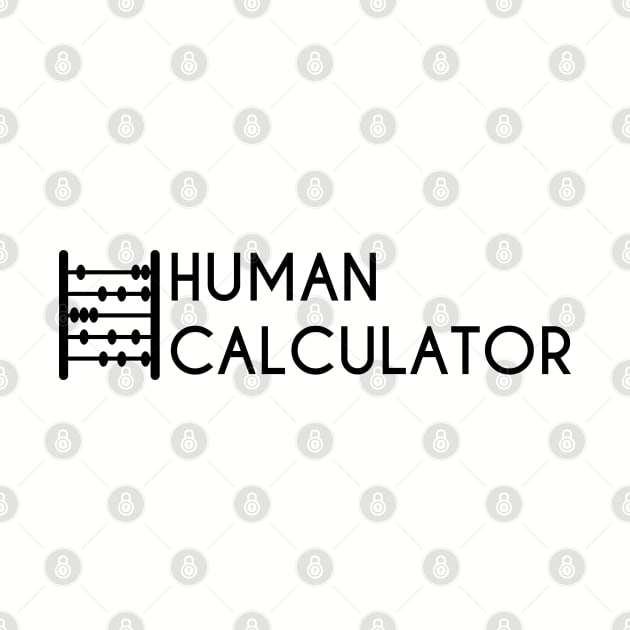 Human Calculator (Abacus) Black by inotyler