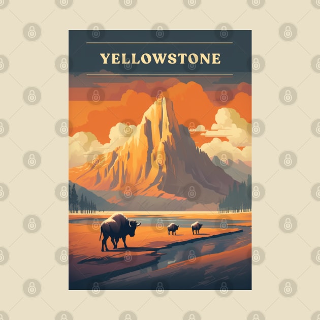 Yellowstone by Retro Travel Design