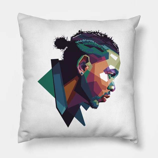 The New King of the West Coast Pillow by Alkahfsmart