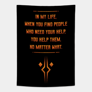 Rebel Quote Tapestry