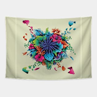 Tropical Bloom Tapestry