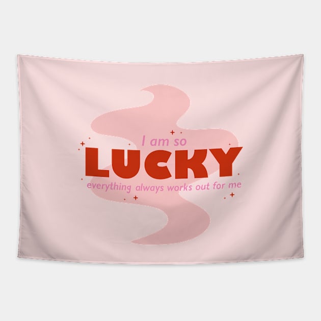 Lucky Girl Syndrome Tapestry by DoodlyDays