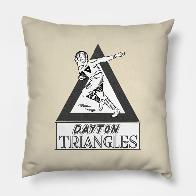 Defunct Dayton Triangles Football 1920 Pillow by LocalZonly