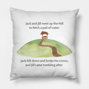 Jack and Jill Nursery Rhyme Pillow