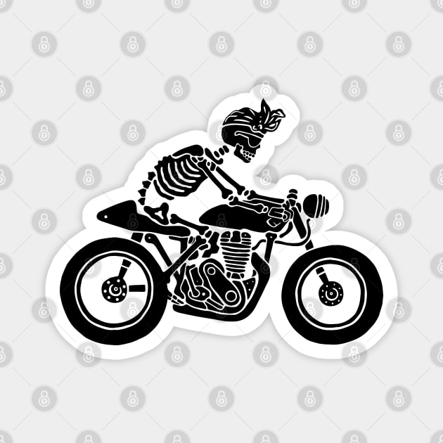 Balinese Skeleton Rider Magnet by yudabento