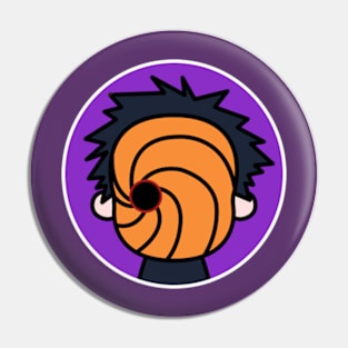 Obito Uchiha Naruto Chibi Anime Art Pin