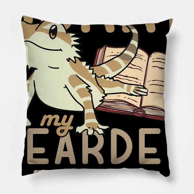 'Sorry Bearded Dragon Ate My Homework' Dragons Gift Pillow by ourwackyhome