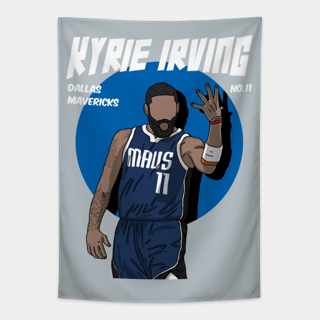 Kyrie Irving Comic Style Art Tapestry by Luna Illustration