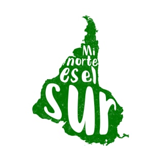 Mi Norte es el Sur South America Map T-Shirt