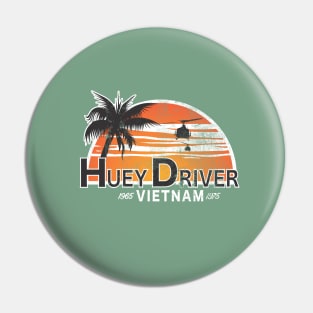 Huey Driver Vietnam (distressed) Pin