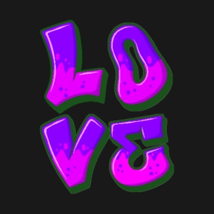 GRAFFITI STYLE LOVE SET DESIGN T-Shirt