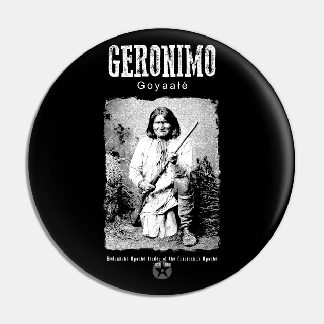 Geronimo-Indian-Apache Leader-America Pin by StabbedHeart