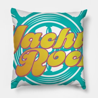 Party Boat Drinking print Yacht Rock Captain's Wheel Pillow