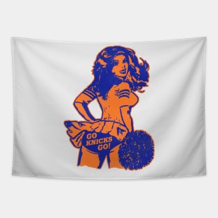 New York Basketball Cheerleaders Tapestry