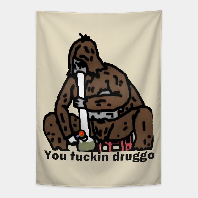 Sassy The Sasquatch Gusion Tapestry by umarerikstore