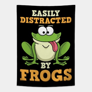 Easily Distracted By Frogs Tapestry