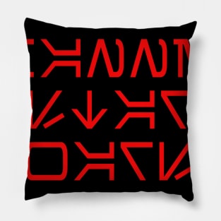 CSW - Aurebesh - Red Pillow