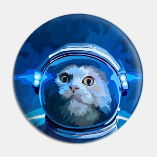 Astronaut Cat in Space Pin