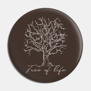 Tree of life (white version) Pin