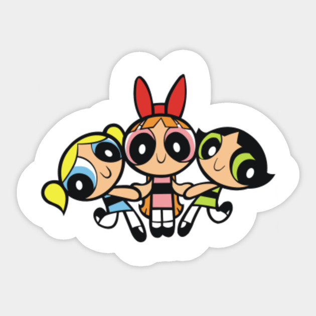 powerpuff girls powerpuff girls sticker teepublic