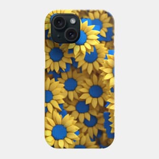 3D sunflower pattern Phone Case