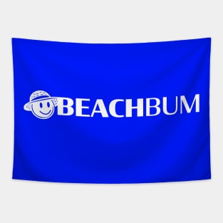 Beach Bum: Smiley Face (White) Tapestry