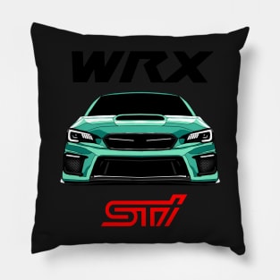WRX sti illustration vector art Pillow