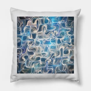 Blue waves Pillow