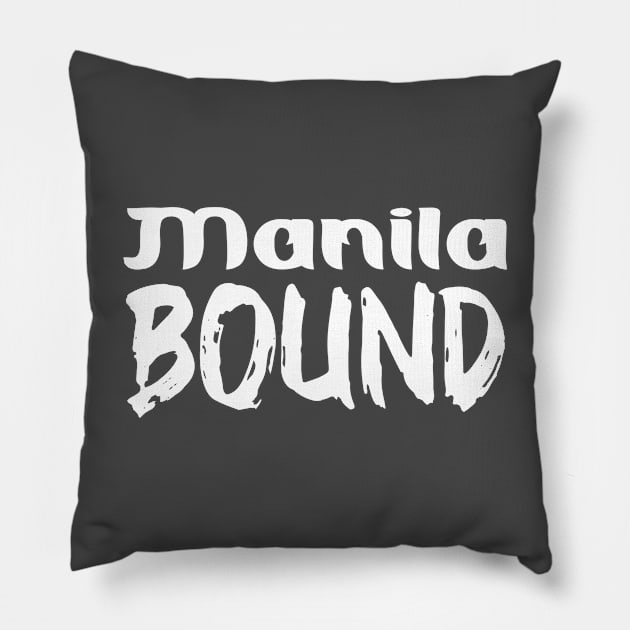 Manila holiday. Perfect present for mother dad father friend him or her Pillow by SerenityByAlex