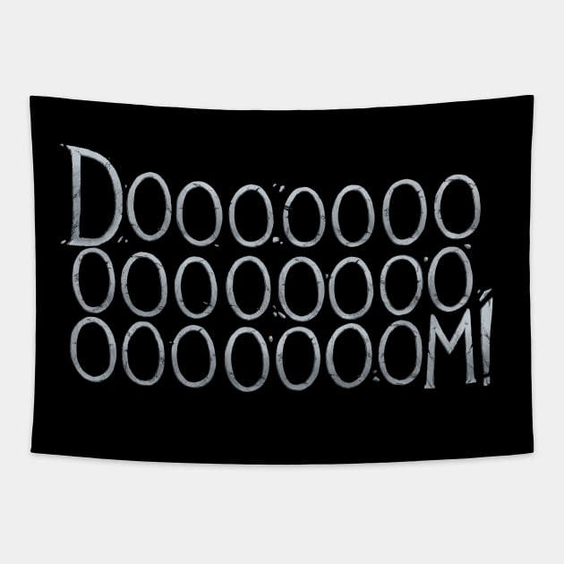 Rusty Quill Gaming - Doooooooooom! Tapestry by Rusty Quill