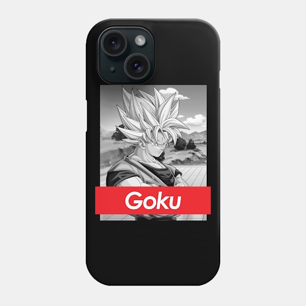 Dragon Ball Z Goku Red Band Logo Phone Case by Rebus28