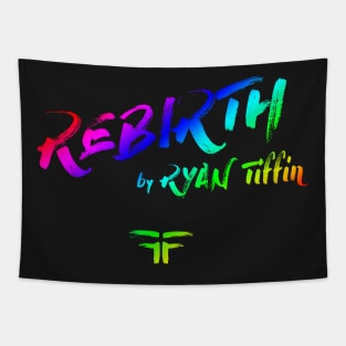 REBIRTH Rainbow Logo #2 by Steve Govern Tapestry