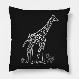 Love Animals - Giraffe in the Savanna Pillow