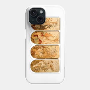 Four Women Four Seasons 1897 Alphonse Marie Mucha Phone Case