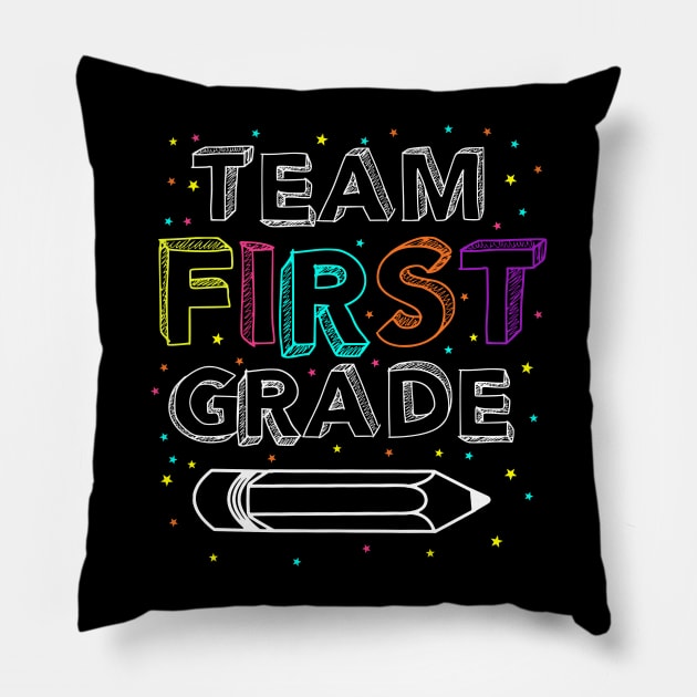 Team First Grade Pillow by Cooldruck