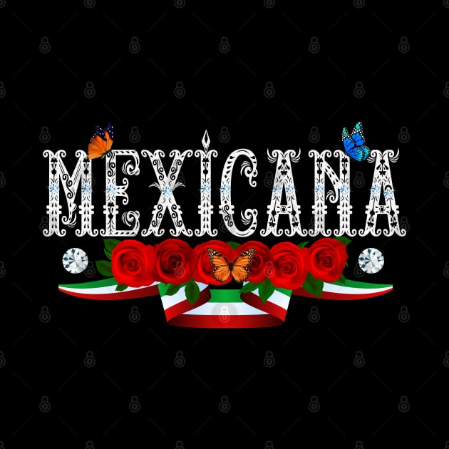 Playera Mexicana para mujer fiestas patrias Mexicana Pride mexican woman art by soccer t-shirts