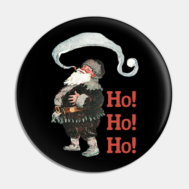 Vintage Chubby Santa Pin by KewaleeTee