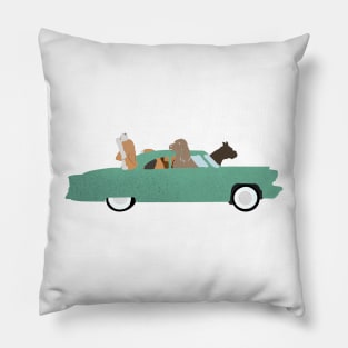 Fifties Dogs - 50's style Pillow