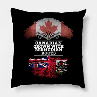Canadian Grown With Bermudian Roots - Gift for Bermudian With Roots From Bermuda Pillow
