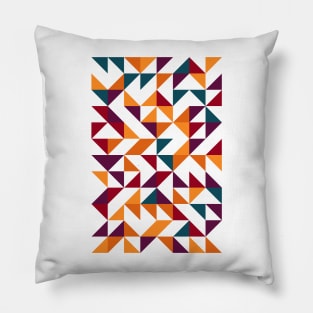 Creative Geometric Colourful Triangle Pattern #43 Pillow