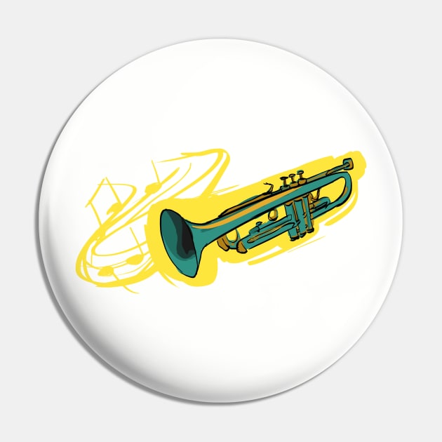 Trumpetee Pin by @akaluciarts
