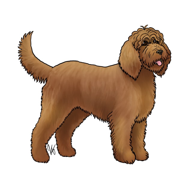 Dog - Otterhound - Brown by Jen's Dogs Custom Gifts and Designs